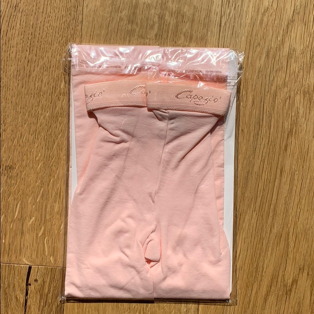 Pink ballet tights